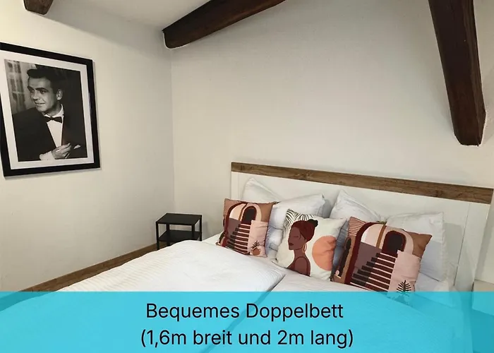 Wohlfuehl-oase In Der Altstadt Mit Wifi, Xl Badewanne, Voll Ausgestatteter Kueche, Hunde Ohne Aufpreis, 17 Min Zur Messe, 3 Min Zum Schloss شقة
