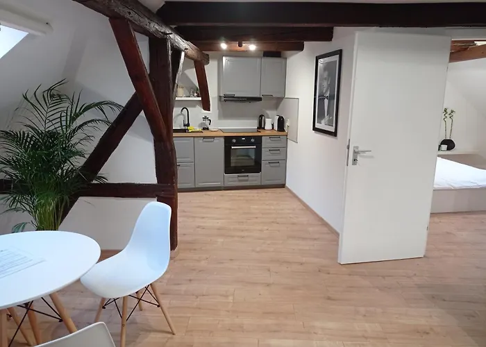 Wohlfuehl-oase In Der Altstadt Mit Wifi, Xl Badewanne, Voll Ausgestatteter Kueche, Hunde Ohne Aufpreis, 17 Min Zur Messe, 3 Min Zum Schloss شقة ديلتزش